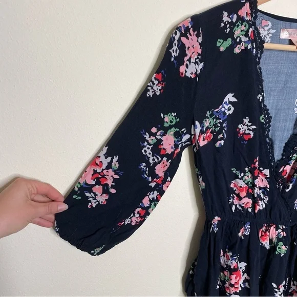 Band of Gypsies Wrap Style Mini Dress small - Picture 3 of 8